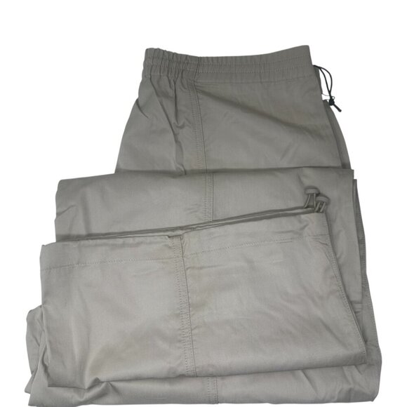 New Agolde Dakota Track Pant In Truffle Size Large Wide Leg Cotton Lightweight - Picture 9 of 16
